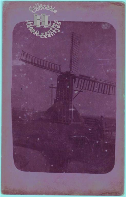 Verdwenen molen a/h Kalverdijkje in Leeuwarden (door: Erwin Esselink)