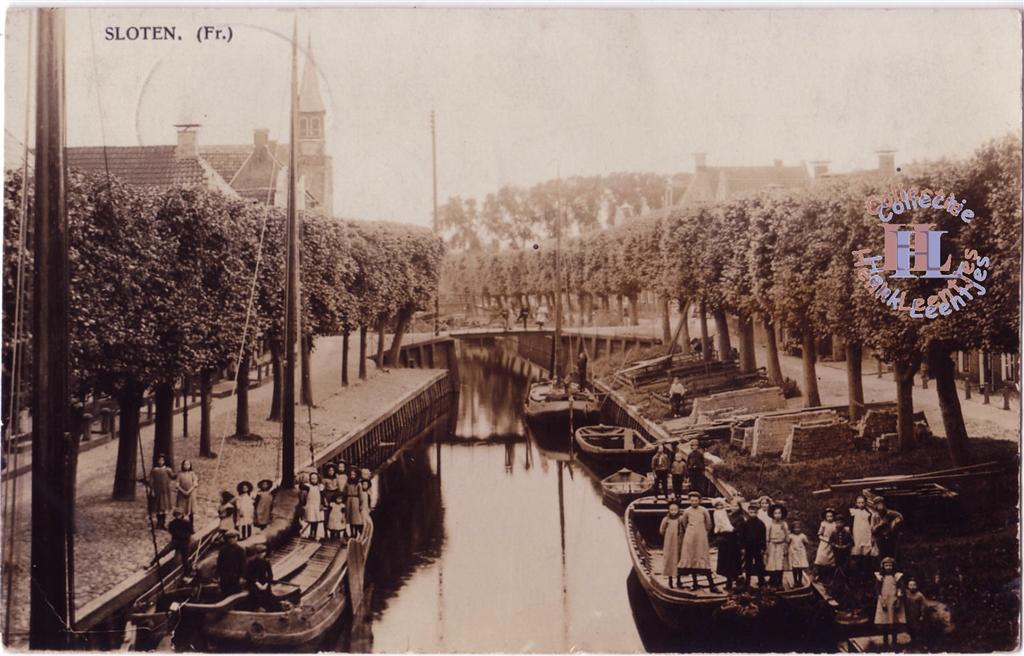 Gezicht op Diep naar plattebrug ca. 1910